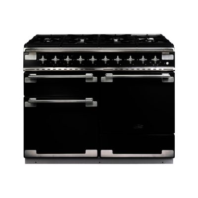 Rangemaster Elise 110cm Dual Fuel 94200 Range Cooker in Gloss Black with 6 Burner FSD Hob Rangemaster Elise 110cm Dual Fuel 94200 Range Cooker in Gloss Black with 6 Burner FSD Hob